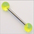 Barbell Neon mit Titanstab