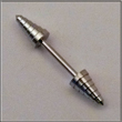 Barbell mit Stufen Spitzen Barbell mit Stufen Spitzen