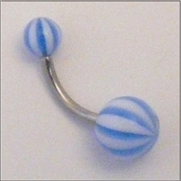 Curved Barbell im Bonbon Design