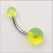 Curved Barbell mit Neon Effekt Curved Barbell mit Neon Effekt