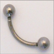 Curved Barbell aus Titan Curved Barbell aus Titan